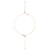 Swarovski Infinity Y necklace, Infinity, White, Rose gold-tone plated