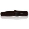 Olata Fully Adjustable Unisex Elasticated Belt with Plastic Clip Buckle. Dark Brown
