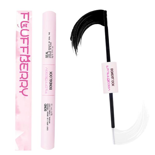 FLUFFBERRY Lash Bond and Seal Lashes Cluster Glue DIY Lash Clusters Glue Individual Lashes Strong Hold 48-72 Hours DIY Suitable for Sensitive Eyes