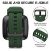 Mugust Silicone Sport Classic Replacement Straps Compatible with Fitbit Versa 2/Versa/Lite, Green