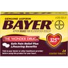 Genuine Bayer Aspirin 325mg Coated Tablets, #1 Doctor Recommended Aspirin Brand, Pain Reliever and Fever Reducer, 24 Count