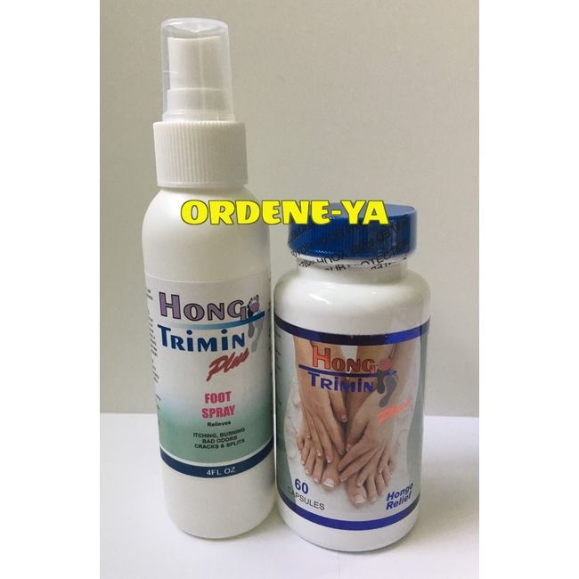 Hongo Trimin Cap & Spray Zana Uñas Nails Pies Nail fungus treatment  Hongos Trim