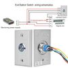 Stainless Steel Electric Door Exit Button Push Release Button Switch With Indicator Light