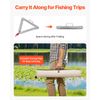 VEVOR 24" Pond Aquatic Weed Rake with Handle 3-Sided Foldable Lake Weed Rake