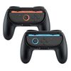 Mcbazel 2-Pack Joy-Con Grips for NS Switch 2, Ergonomic Switch 2 Grip with ABS L/R Trigger Extensions & Quick-Fit Installation (Black)