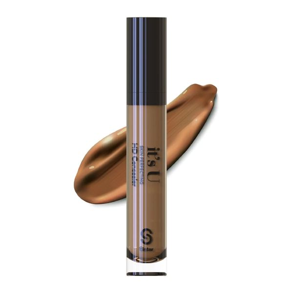 Sistar it's U Skin Perfecting HD Concealer Full Coverage Lightweight Long Lasting Correcting Liquid Contour Cover Masker Makeup 5 ml / 0.17 fl. oz (Chocolate Chip)