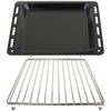 SPARES2GO Baking Tray + Adjustable Locking Arm Shelf compatible with IKEA Oven Cooker