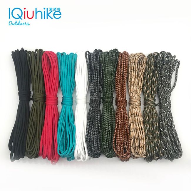 100 Colors Paracord 2mm 50FT One Stand Cores Paracord Rope Paracorde Cord  For Jewelry Making Wholesale