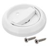 sourcing map Round Pull Ring, 1pcs 3" - Stainless Steel Ring Flush Pull with Screws, Recessed Door Pull Handle Knob for Drawer Wardrobe (White)
