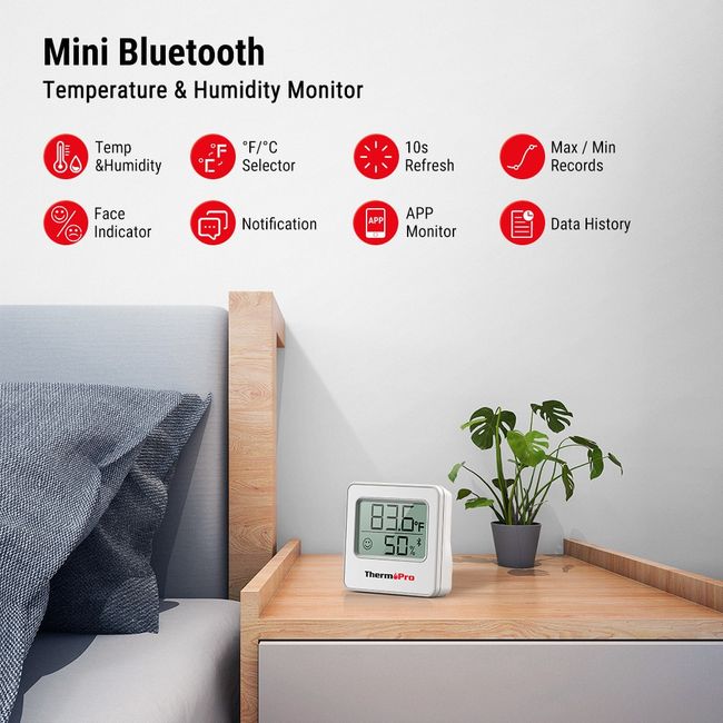 mini thermopro tp358 smart digital indoor