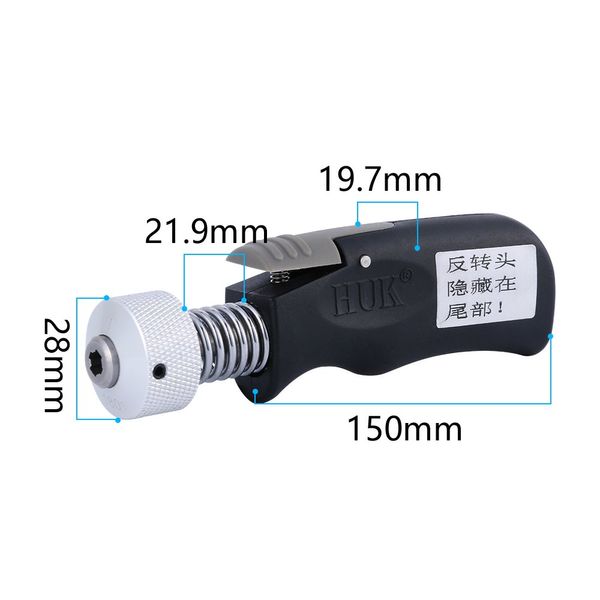 TPM Go 180℃ HUK Lock Pick Plug Spinner,Turning Lock Opener Tool
