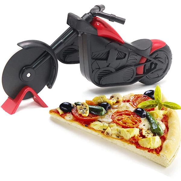 2pc Creative Pizza Wheel Rolling Dough Cutter Pasta Cookie Cooking Accessories