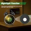 Battery Alarm Clock Silent Bedside Non~Ticking Glow-in-the-Da