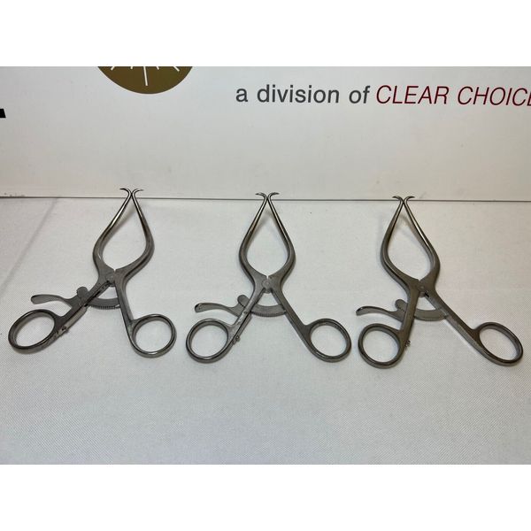 Lot Of 3 Backhaus Towel Clamp Forceps 6" Surgical Neurology Orthopedics