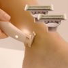 2 Pack Replacement Body Razor head Replacement Compatible with Finish Touch Flawless Nu Razor Replacement Blades,Rose Gold