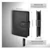 KORUMA Quality RFID Blocking Leather Men Wallet with Coin Pocket (Black)