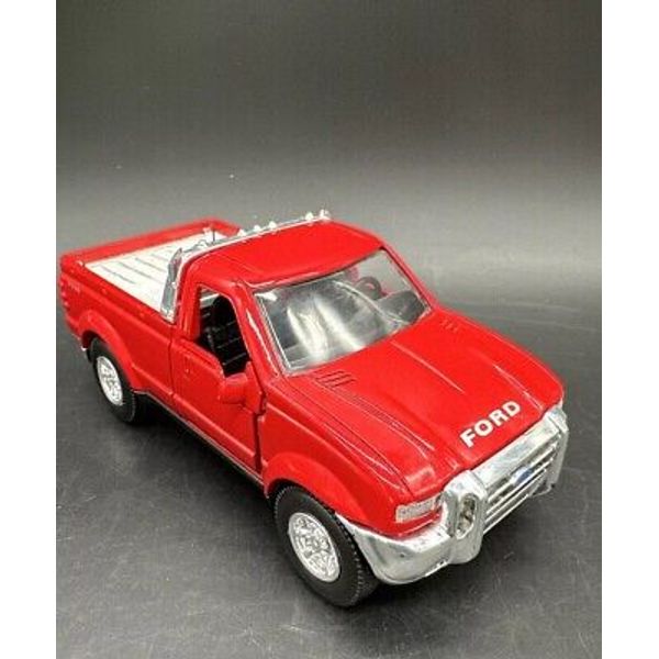 Ray Toys Ford F-350 Red Pickup Truck With 5th Wheel Diecast Loose