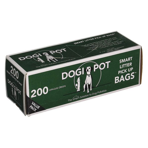 DOGIPOT 1402-10 Pet Waste Bag,8 oz.,PK10 9LDM5