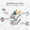 2-Tier Sliding Bathroom Storage Shelf White Organizer Under Cabinet Space-Saving