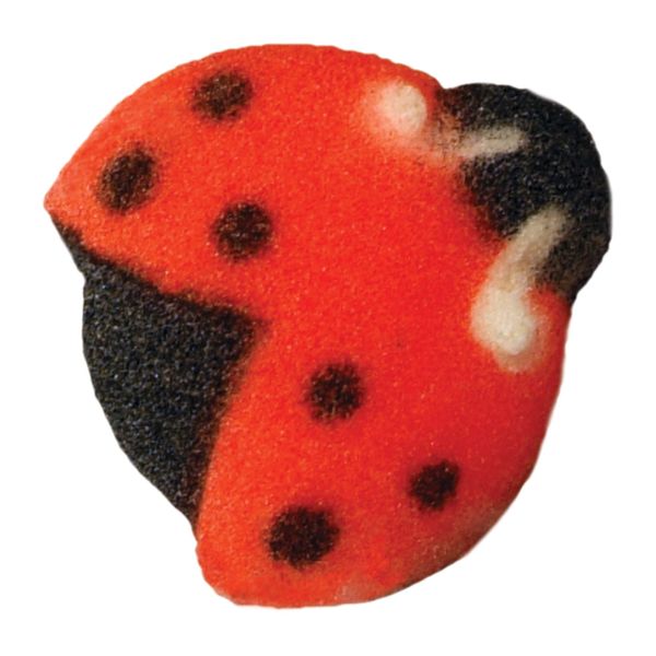 Lucks Dec-Ons Decorations Molded Sugar/Cup-Cake Topper, Ladybugs, 3/4 Inch, 176 Count