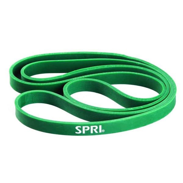 SPRI Superbands - Resistance Band for Assisted Pull-ups, Core Fitness, and Strength Training Resistance Exercises - Versatile Tool for Flexibility, Stamina, and Balance - 0.75", Green