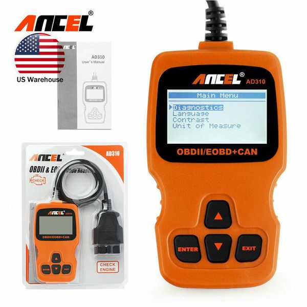 Ancel AD310 OBD2 Automotive Car Scanner OBD2 Code Reader Auto Engine Light check