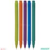 Hauser Pixel 5 x 0.7mm Tip BLUE Effortless Ink Smooth Writing Ballpoint Pens