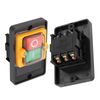 Industrial Push Button Switch, Machine Switch Button, AC 220V/ 380V 10A Embedded Waterproof Dust-proof ON/OFF Button, for Mechanical Equipment Textile Machinery
