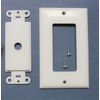 (10) White Wall Plate Decora insert -fan speed, dimmer, Impedance Match Volume