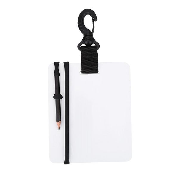 Diving Writing Slate Underwater Lighting Slate Board with Swivel Clip and Pencil for Water Sports Diving Swimming Diving Equipment