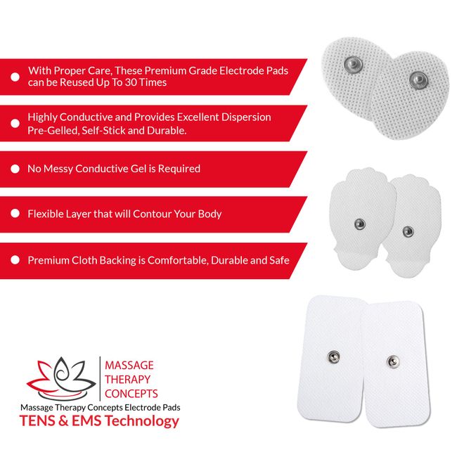 Replacement Pre-Gelled Adhesive Electrodes for TENS Units