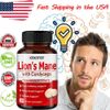 Lion's Mane with Cordyceps Capsules Easy Swallow Enhances Brain & Nerve Support