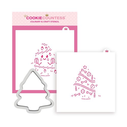Christmas Tree PYO Stencil Set - Stencils and Cookie Cutter