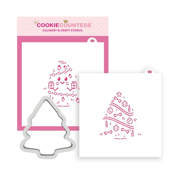 Christmas Tree PYO Stencil Set - Stencils and Cookie Cutter