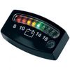 GAUGE BATTERY LED BLACK