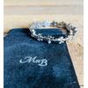 MnB Magnetics Titanium Bracelet in a Paw Print Design (Silver)