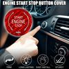 TUCKBOLD Corvette Durable Engine Start Stop Button Cover for C8 | Ignition Starter Switch Sticker Red 1 Piece