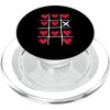 Heart Tic-tac-toe PopSockets PopGrip for MagSafe