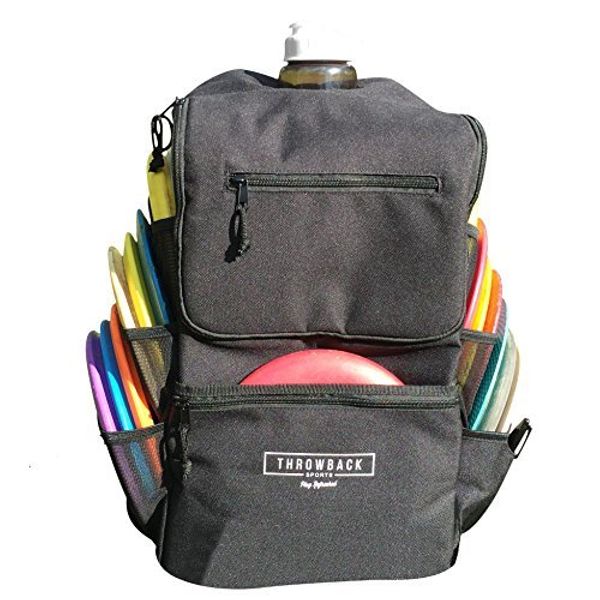 Throwback All Day Pack - Disc Golf Backpack With Oversize Cooler Built-in - Frisbee Disc Golf Bag With 16 Disc Capacity