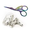 Wishbeauty Multi-Colour Rainbow Embroidery Scissors - 3.5"/9cm - Sharp Point (Rainbow)