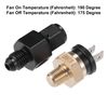 uxcell 1 Set Auto Engine Temperature Cooling Fan Switch Fitting Adapter 4AN 190'F On-175'F Off