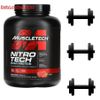 MuscleTech, Nitro Tech, Whey Protein, Strawberry, 4 lbs EXP: 09/2026