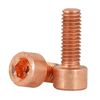 10pcs M3 Pure Copper Hex Hexagon Socket Allen Cap Head Machine Screws DIN912 Length 10mm