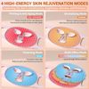 LED Face Mask Light Therapy, 4 Modes Portable Red Light Therapy for Face