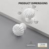goldenwarm 20 Pack White Drawer knobs Round Glossy White Cupboard Knobs, Single Hole Kitchen Handles