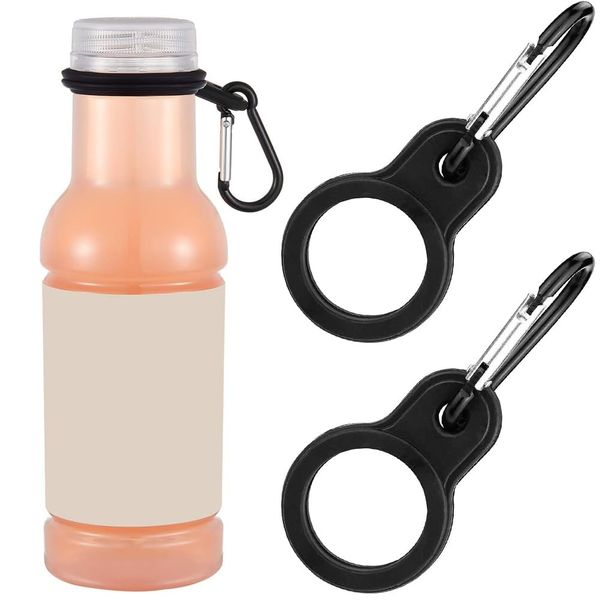 Bottle Holder Bottle Hook with Carabiner, Set of 2, Portable for Outdoors, Camping, Climbing, Hydration, Brac