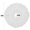 5 Replacement Mop Micro Head Refill for 360° Spin Magic Mop-Microfiber Replacement Mop Head-Round Shape Standard Size