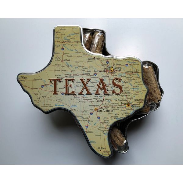 Texas Roadmap Gift Tin with Pecan Pralines