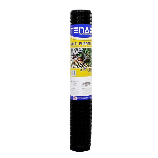 Tenax 60041989 Multi-Purpose Net, 3' x 50', Black