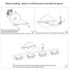 Aipsun 41 Inches Crystal Vanity Lights Over Mirror Long Bathroom Modern 6 Lights LED Wall Light Fixture